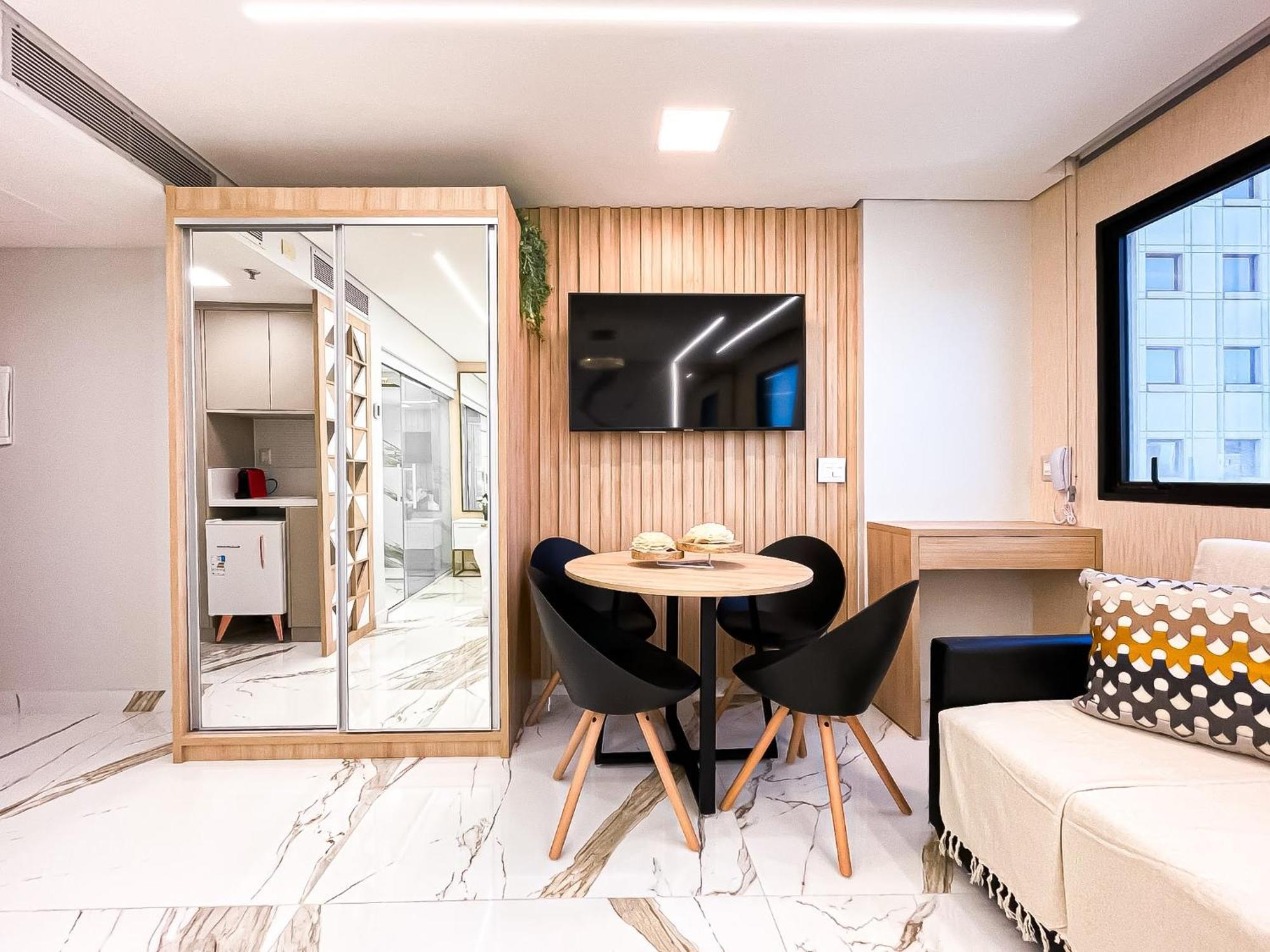M N Flats - Flat Dentro Do Hotel Wi Av Ibirapuera 2927 เซาเปาโล ภายนอก รูปภาพ